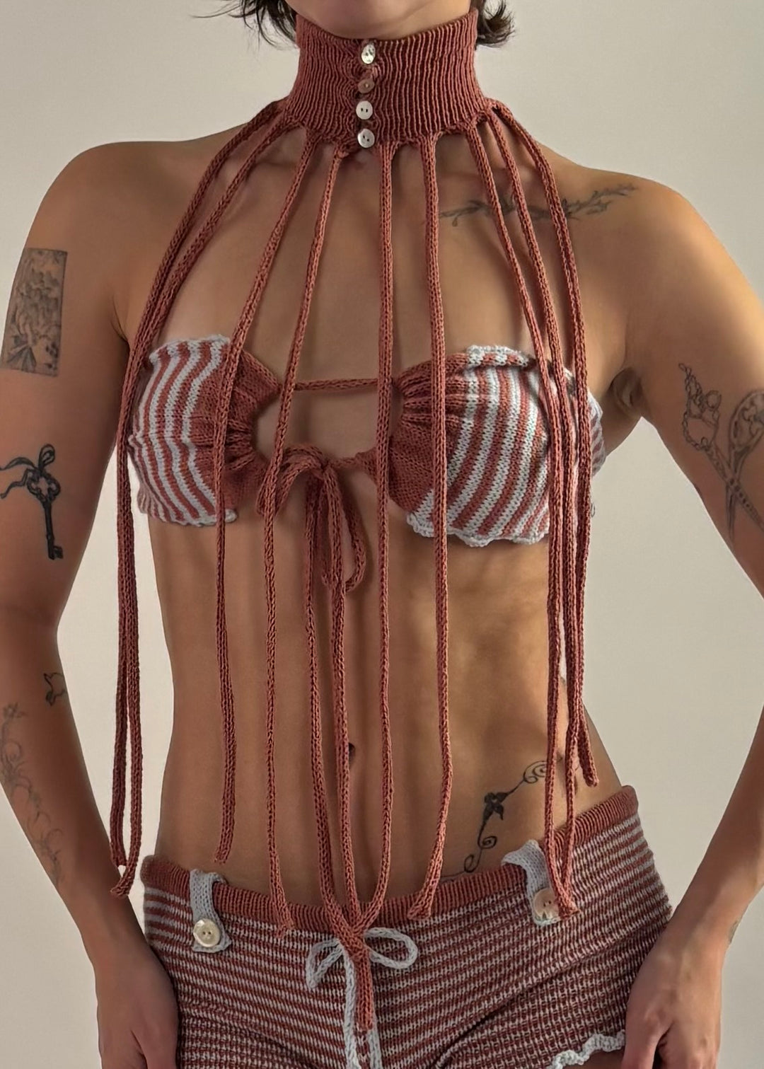 fringe collar cuff